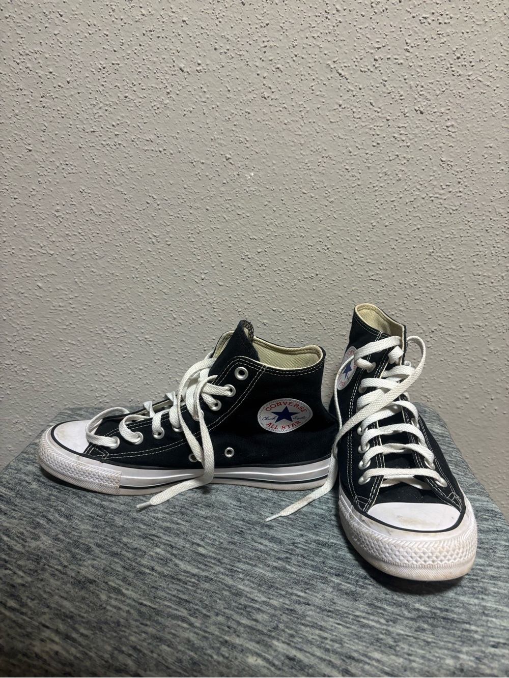 Converse High Top Sneakers in Black and White